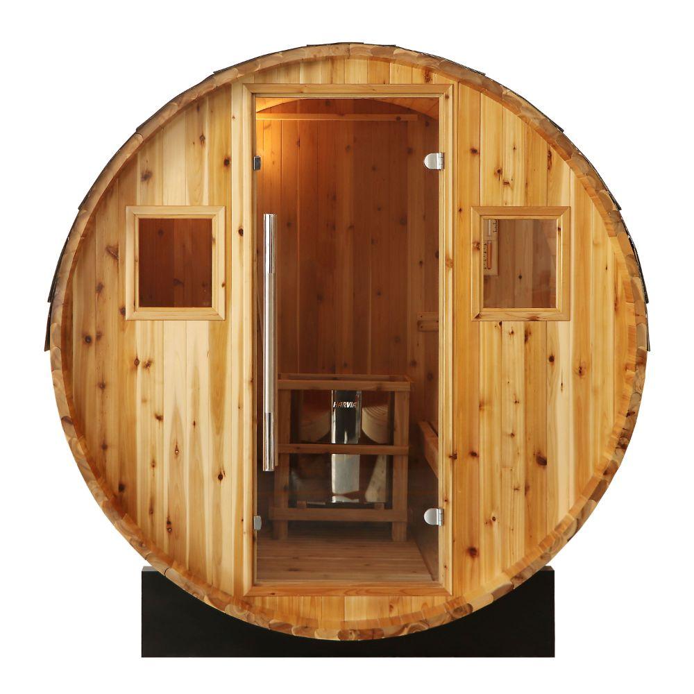 SunRay Saunas Aurora 2-4 Person Barrel Sauna