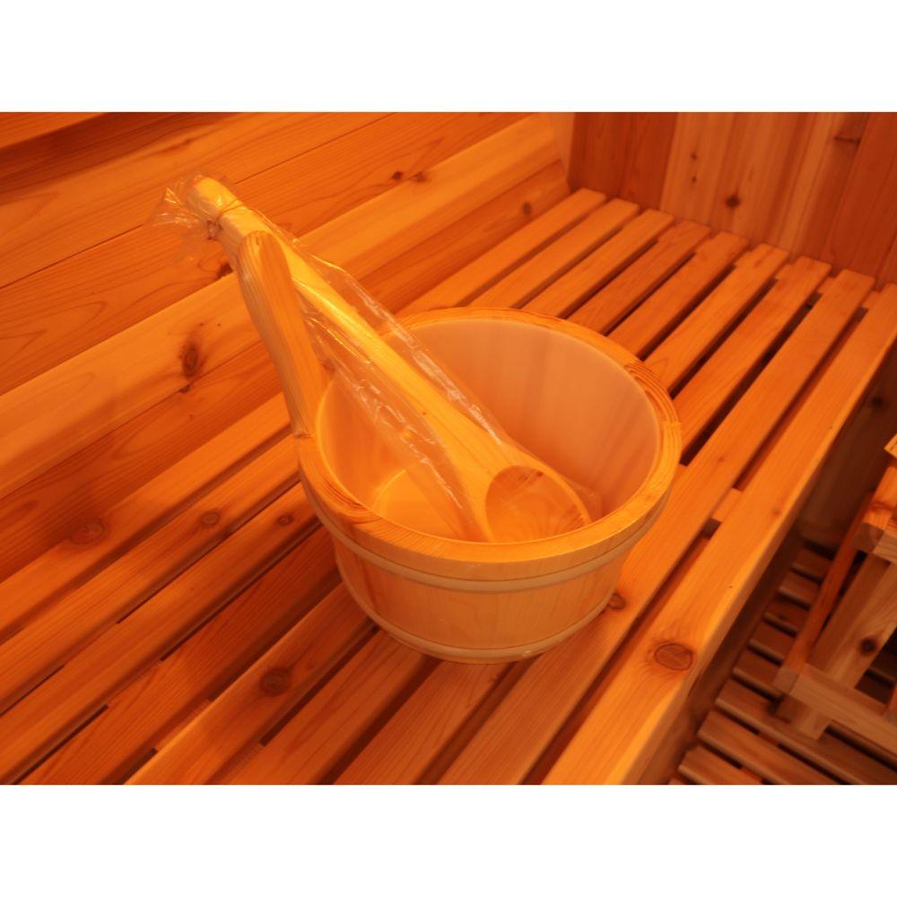 SunRay Saunas Aurora 2-4 Person Barrel Sauna