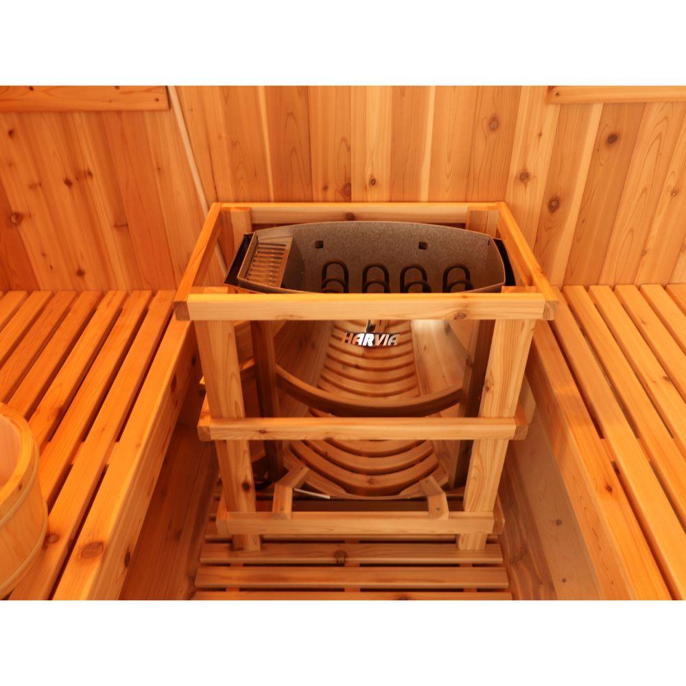 SunRay Saunas Aurora 2-4 Person Barrel Sauna