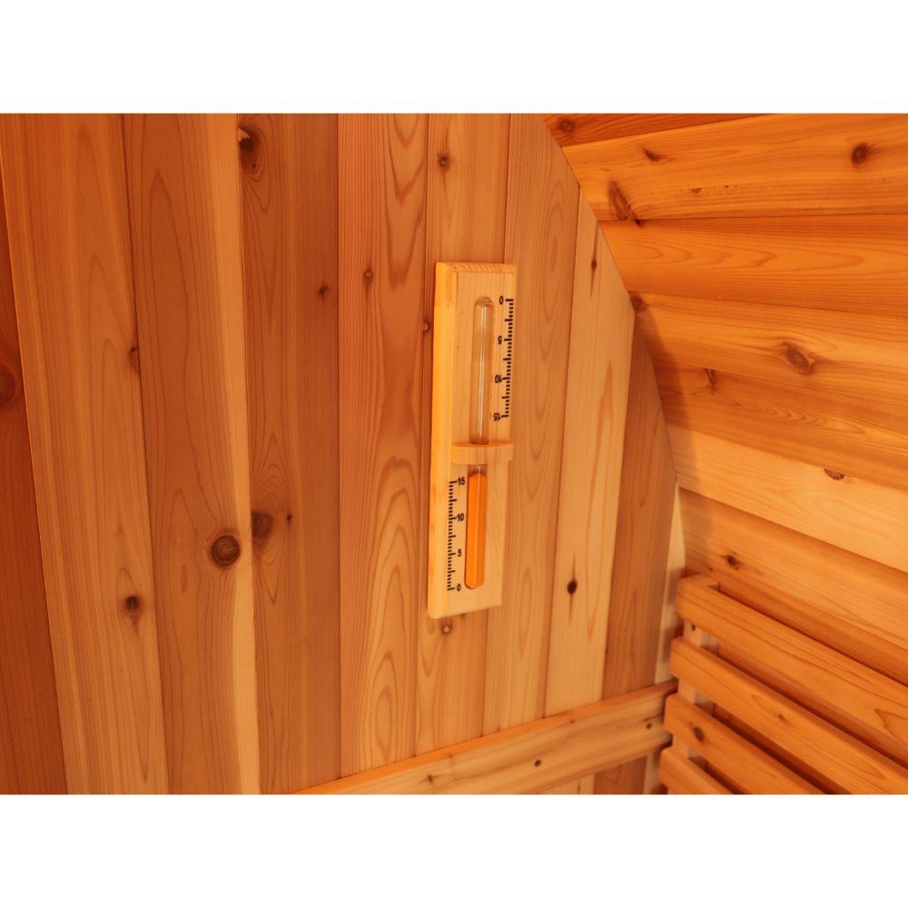 SunRay Saunas Aurora 2-4 Person Barrel Sauna