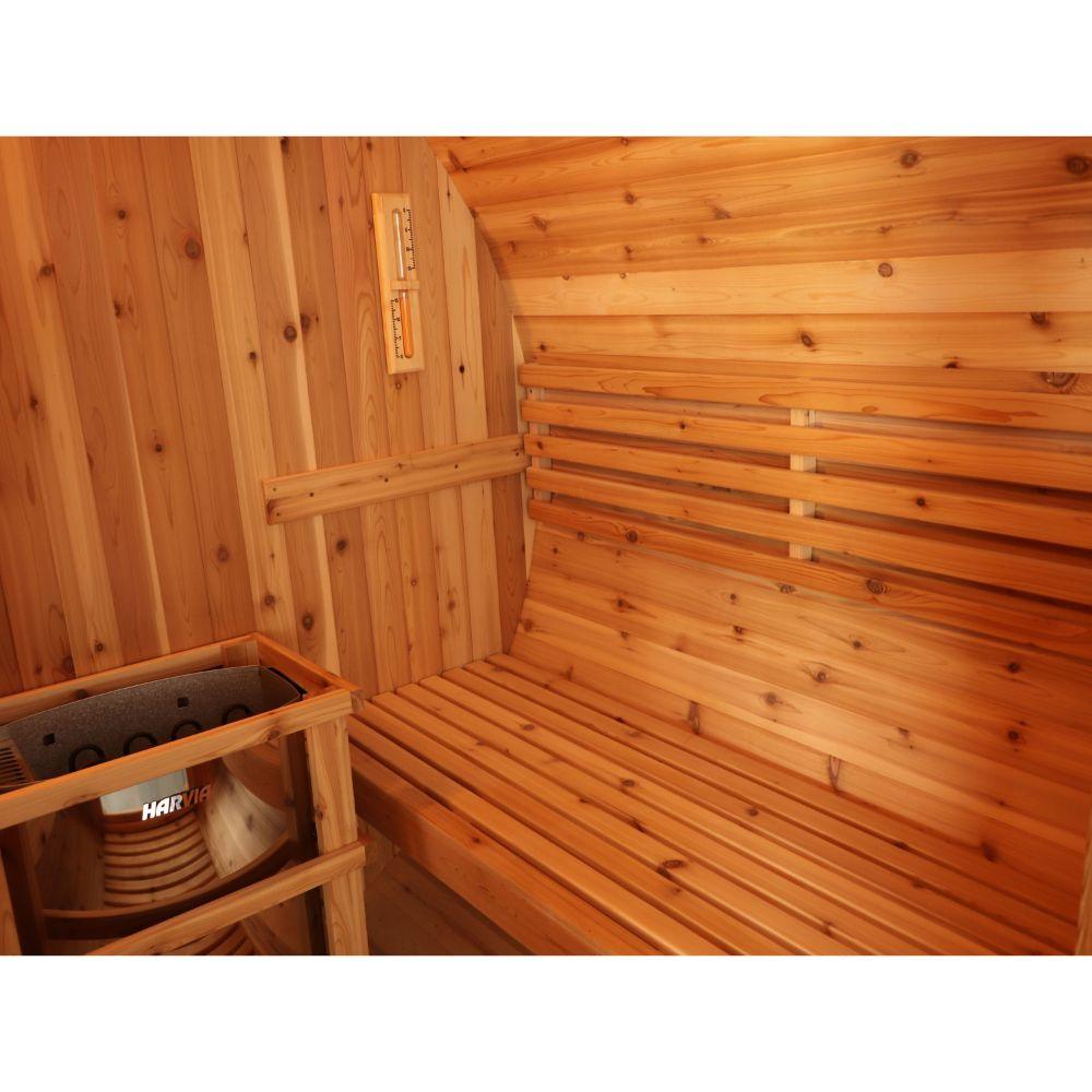 SunRay Saunas Aurora 2-4 Person Barrel Sauna