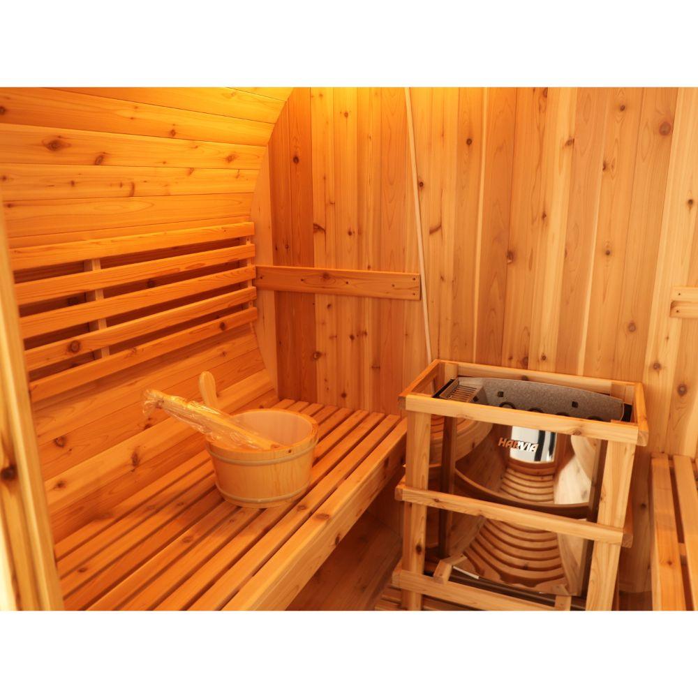 SunRay Saunas Aurora 2-4 Person Barrel Sauna