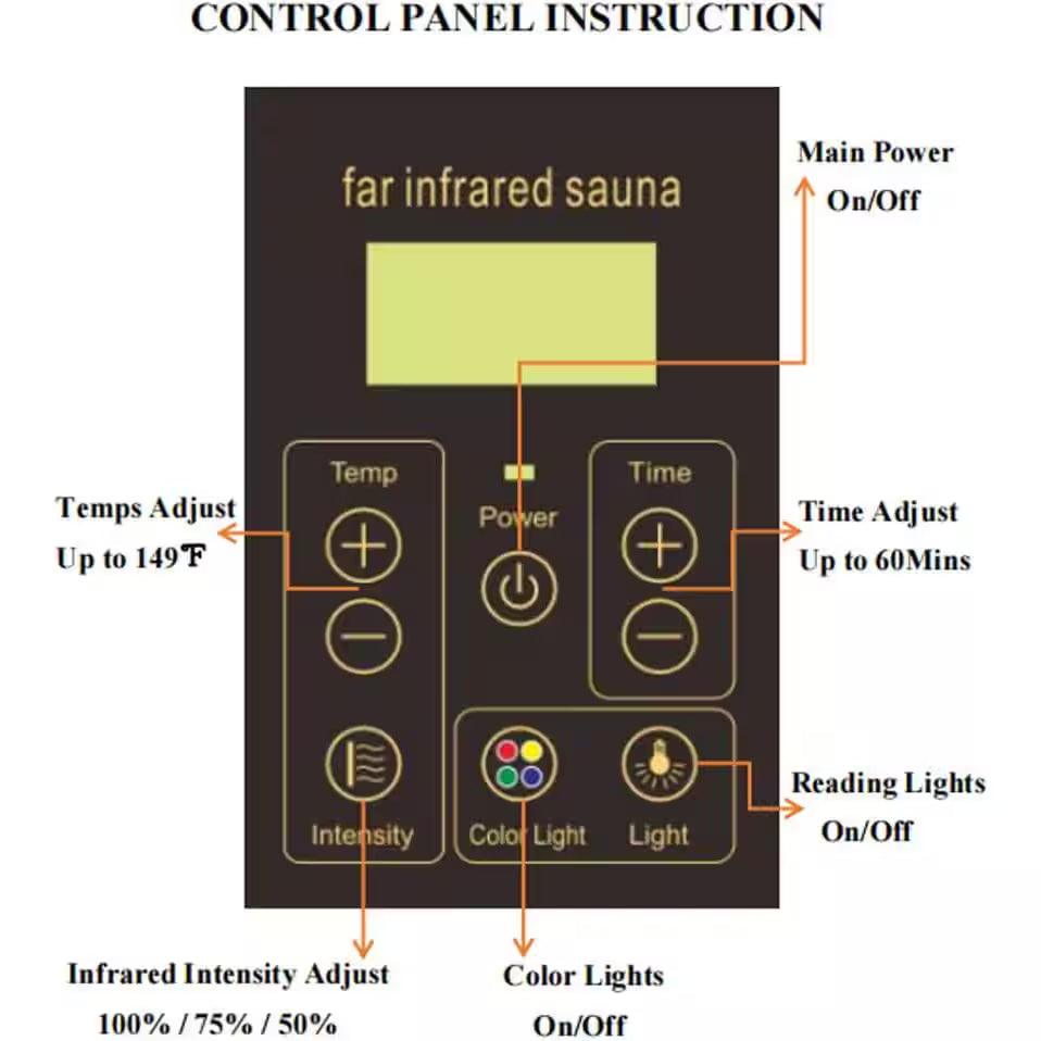 Moray 4-Person Outdoor Basswood Infrared Sauna with 8 Far-Infrared Carbon Crystal Heaters and Chromotherapy