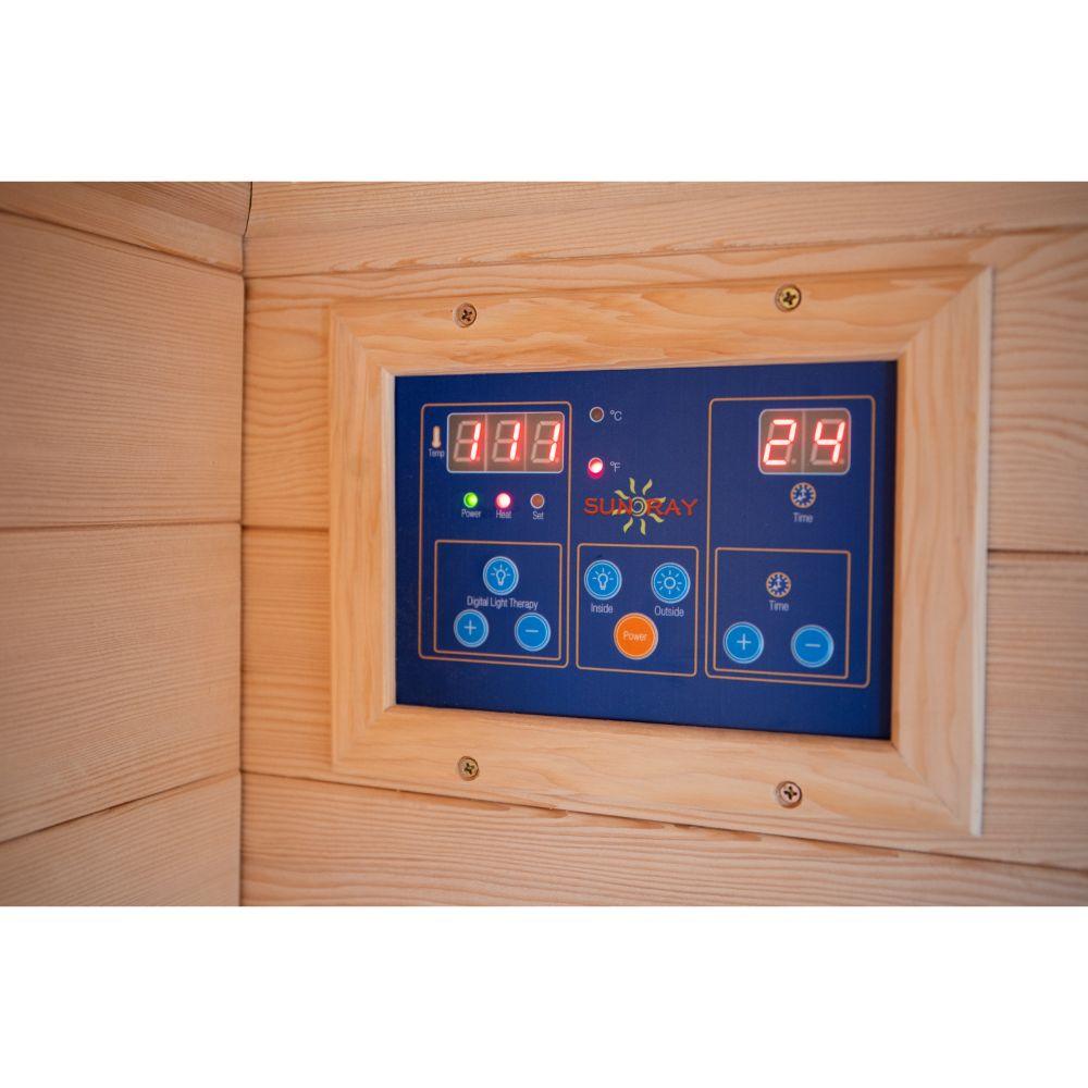 SunRay Saunas Burlington 2-Person Outdoor Infrared Sauna