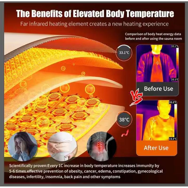 Moray 4-Person Outdoor Basswood Infrared Sauna with 8 Far-Infrared Carbon Crystal Heaters and Chromotherapy