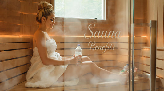 Person relaxing in modern sauna reflecting health and weight loss benefits