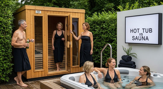 hot tub versus sauna wellness