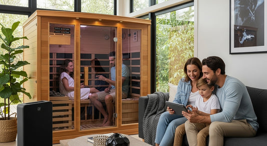 home sauna, relaxation, family wellness