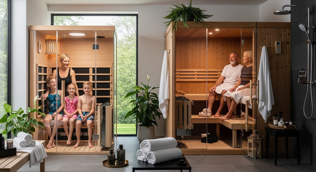 home saunas, family relaxation, wellness