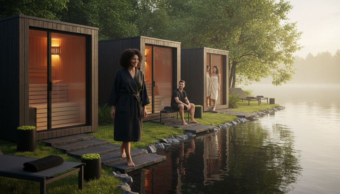 top outdoor saunas hero header image