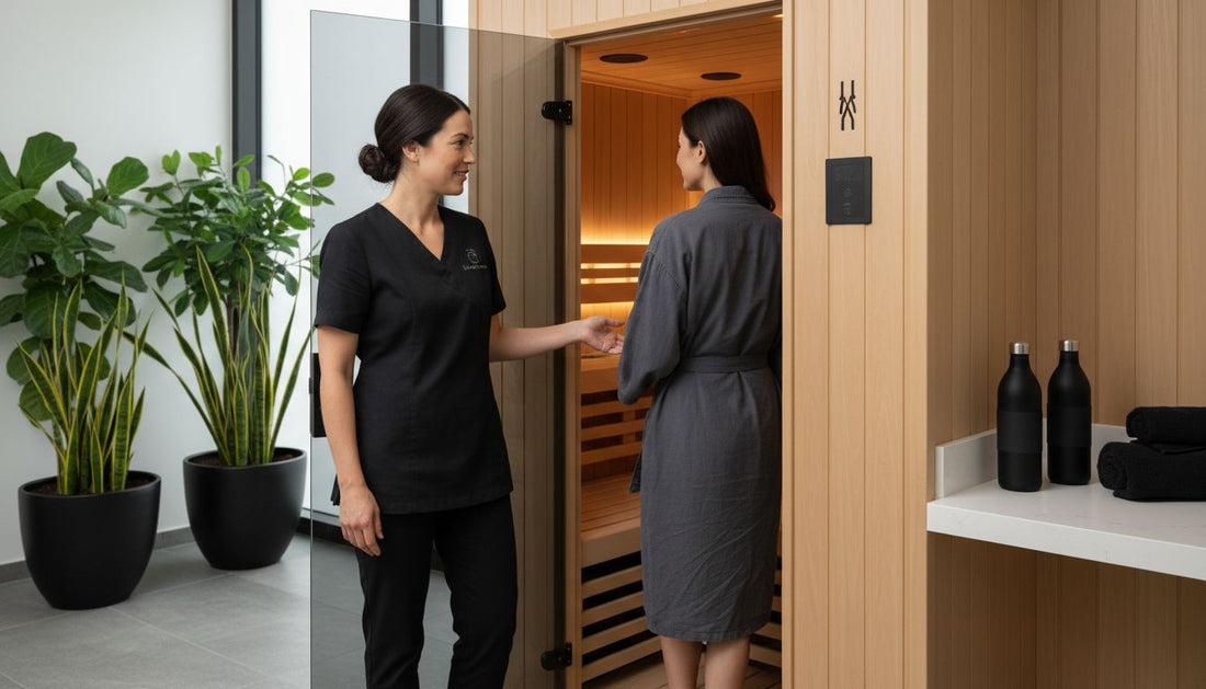 professional sauna preparation