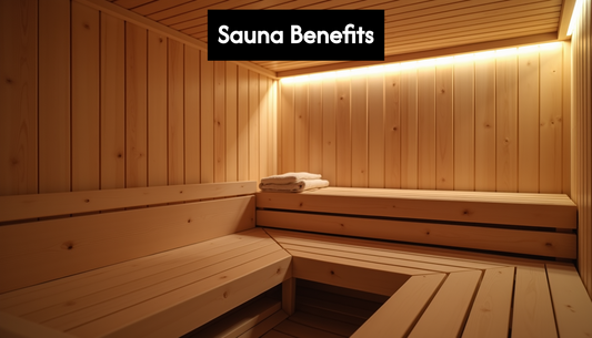 Interior of a personal home sauna.