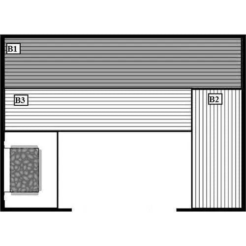 DIY PreCut Sauna Kit - 48" x 84" x 84" - Scandia Electric Ultra