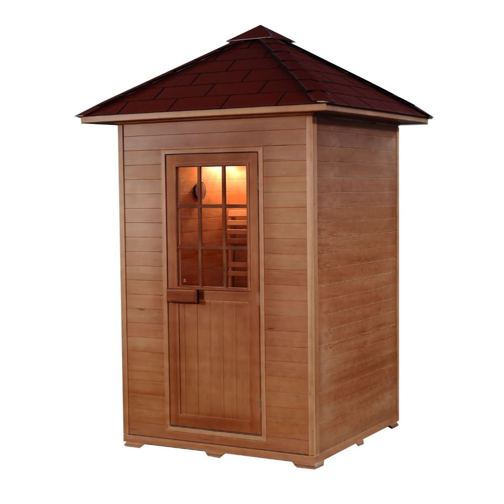 SunRay Saunas Eagle 2-Person Outdoor Traditional Sauna