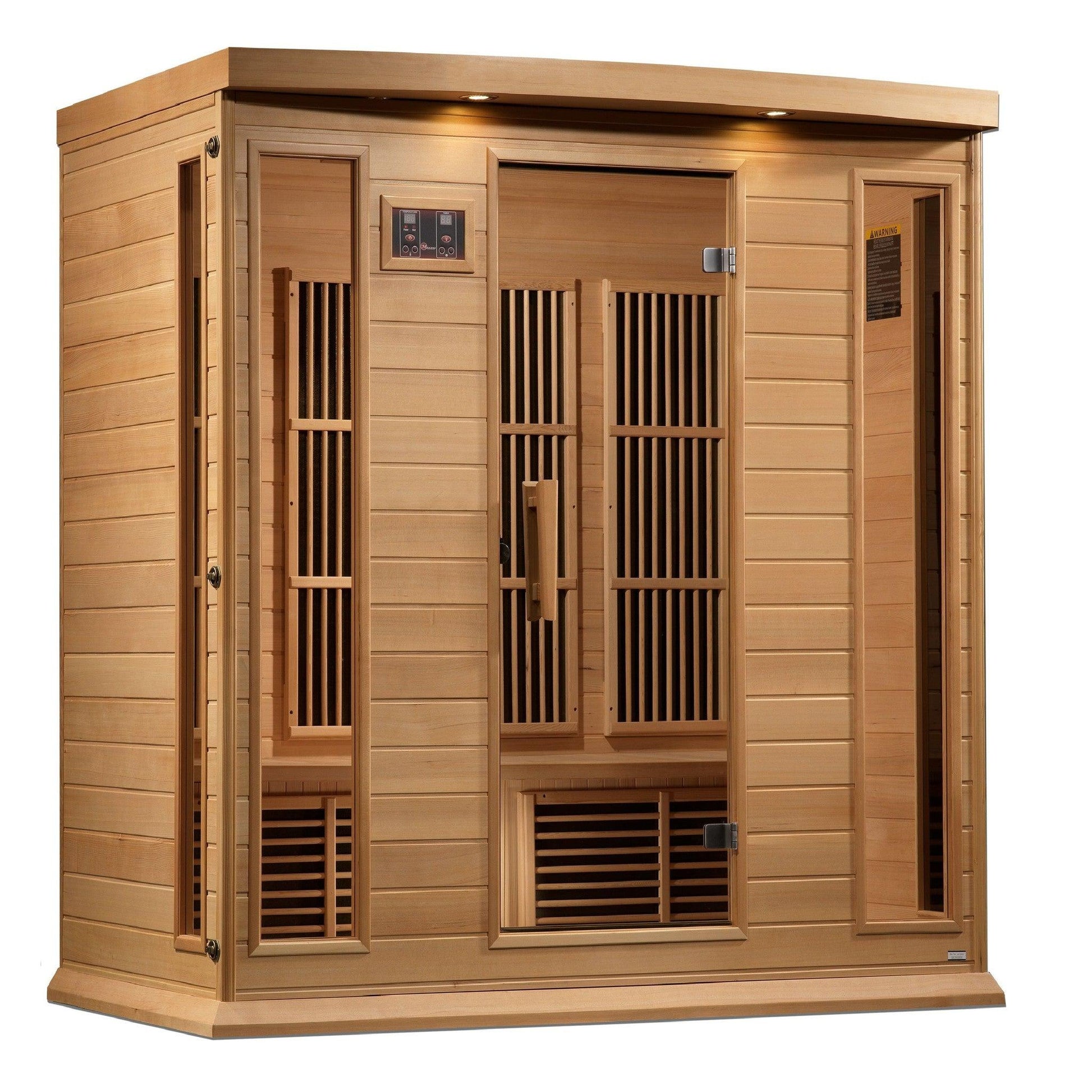 Maxxus 4-Person Corner Near Zero EMF FAR Infrared Sauna