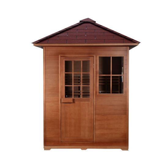 SunRay Saunas Freeport 3-Person Outdoor Traditional Sauna