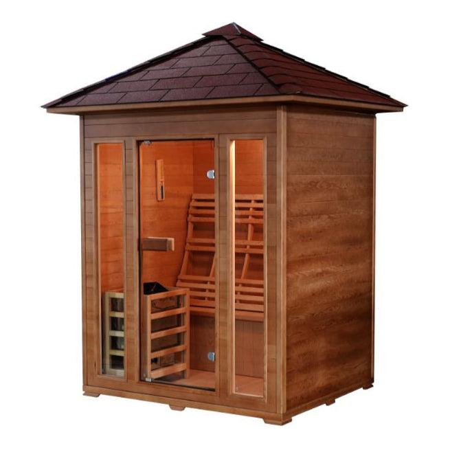 SunRay Saunas Waverly 3-Person Outdoor Traditional Sauna