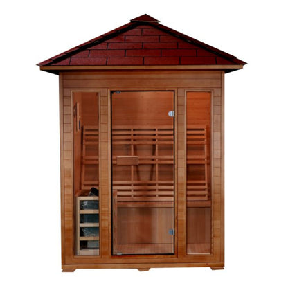 SunRay Saunas Waverly 3-Person Outdoor Traditional Sauna