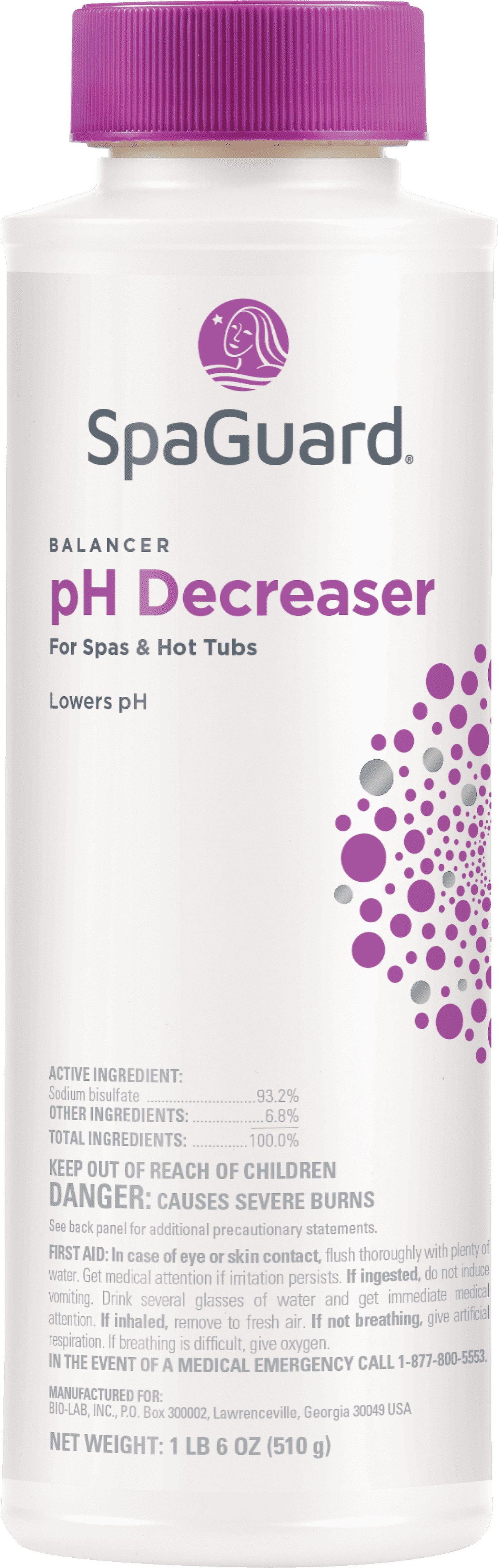 Spa and Hot Tub Chemical Balancer Maintenance Kit - Contains  Total Alkalinity Increaser, Calcium Increaser, Ph Increaser, Ph Decreaser, Scum Absorber