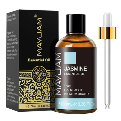 Pure Jasmine Essential Oil 100ML (3.38FL.OZ) - Aromatherapy Oil Home Steam and Sauna Use