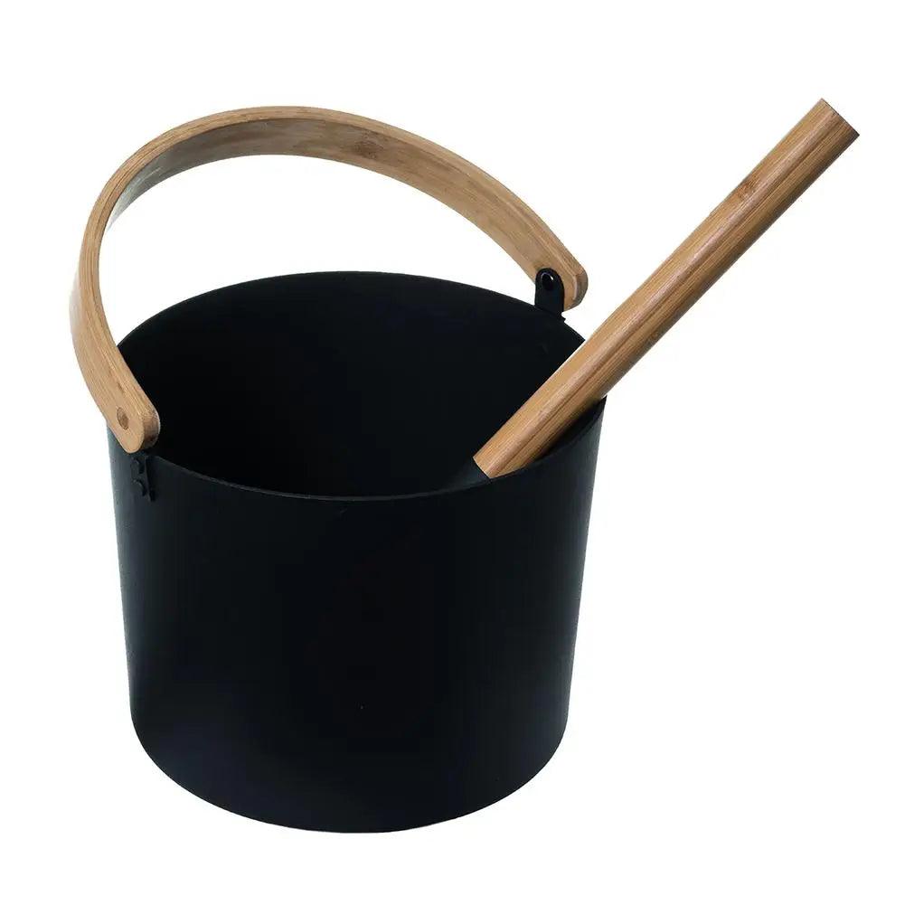 Aluminum 7L Sauna Bucket with Long Handle Spoon Set