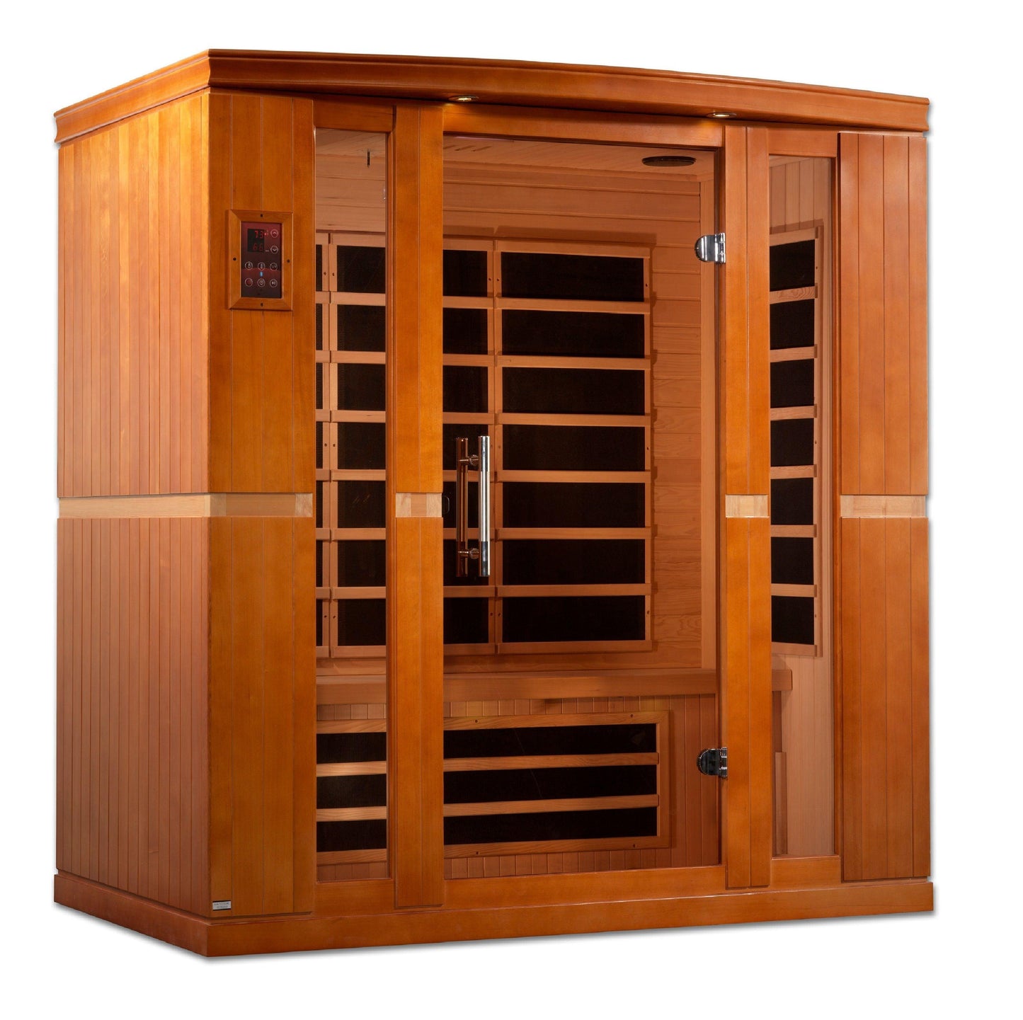 Dynamic Bergamo 4-person Low EMF FAR Infrared Sauna Canadian Hemlock