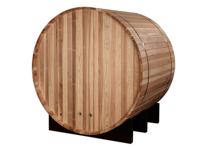 Golden Designs "St. Moritz" 2 Person Barrel Traditional Sauna - Pacific Cedar