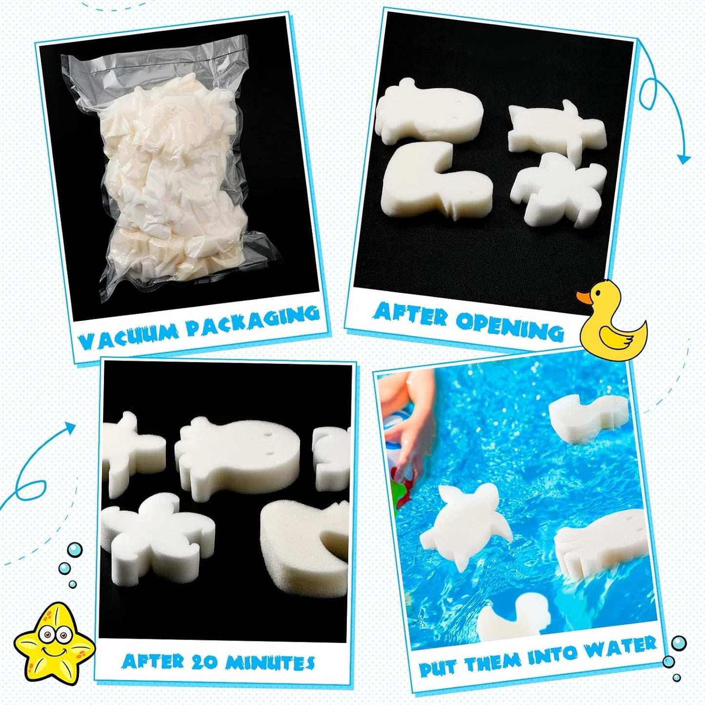 25 Pcs Oil Absorbing Sponge Hot Tub Scum Absorber Pool Scum Floating Sponges Hot Tub Accessories Pool Accessories for Swimming Pool and Spa Cleaning Supplies(White)