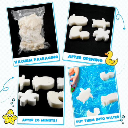 25 Pcs Oil Absorbing Sponge Hot Tub Scum Absorber Pool Scum Floating Sponges Hot Tub Accessories Pool Accessories for Swimming Pool and Spa Cleaning Supplies(White)