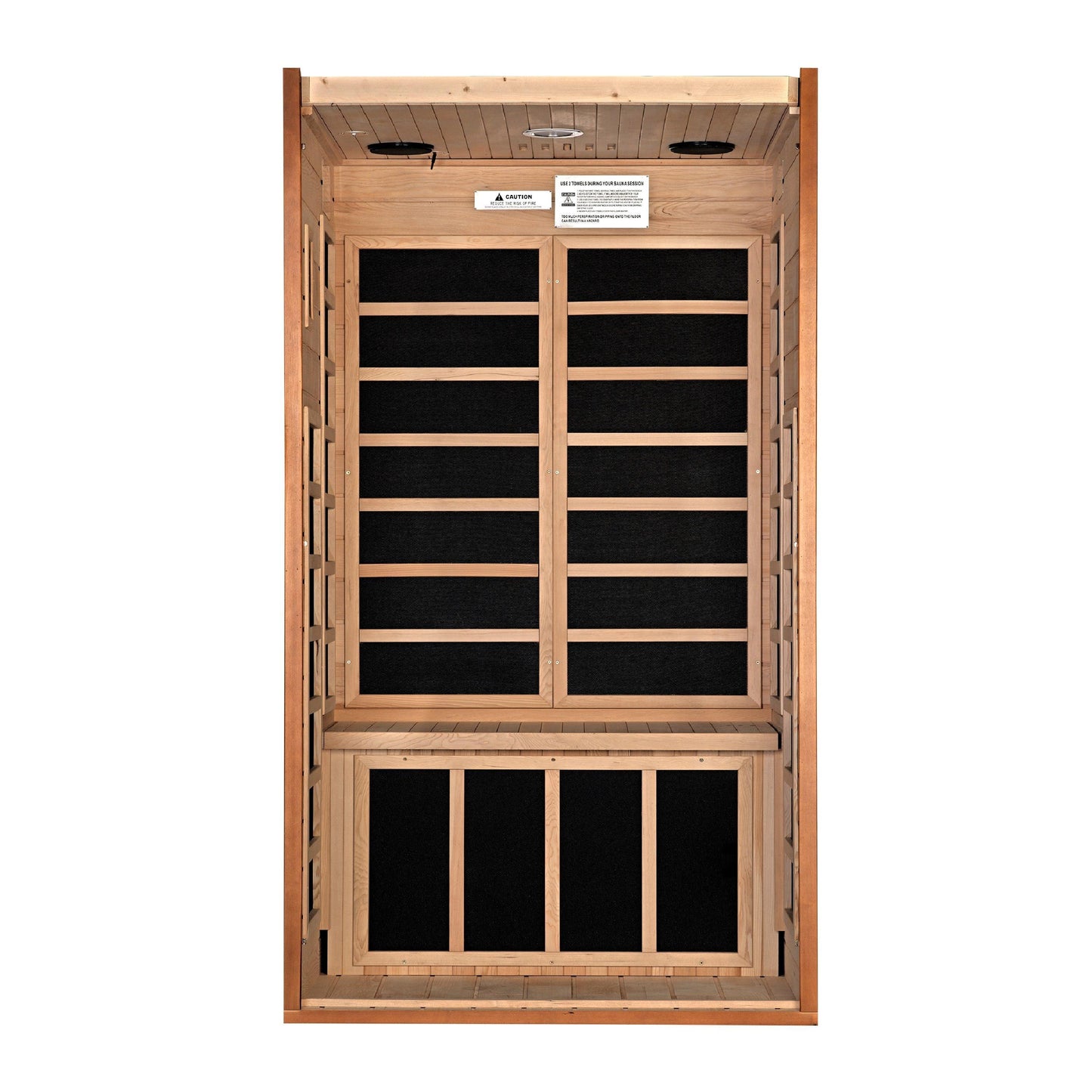 Dynamic Avila Elite 1-2-person Ultra Low EMF FAR Infrared Sauna Canadian Hemlock