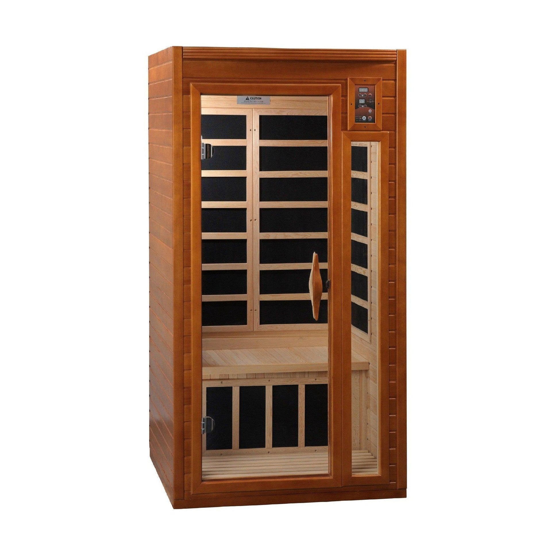 Dynamic Barcelona Elite 1-2-person Ultra Low EMF FAR Infrared Sauna Canadian Hemlock