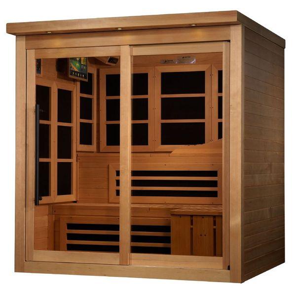 Golden Designs Catalonia 8-person PureTech Near Zero EMF FAR Infrared Sauna