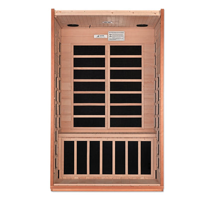 Dynamic Cordoba Elite 2-person Ultra Low EMF FAR Infrared Sauna Canadian Hemlock