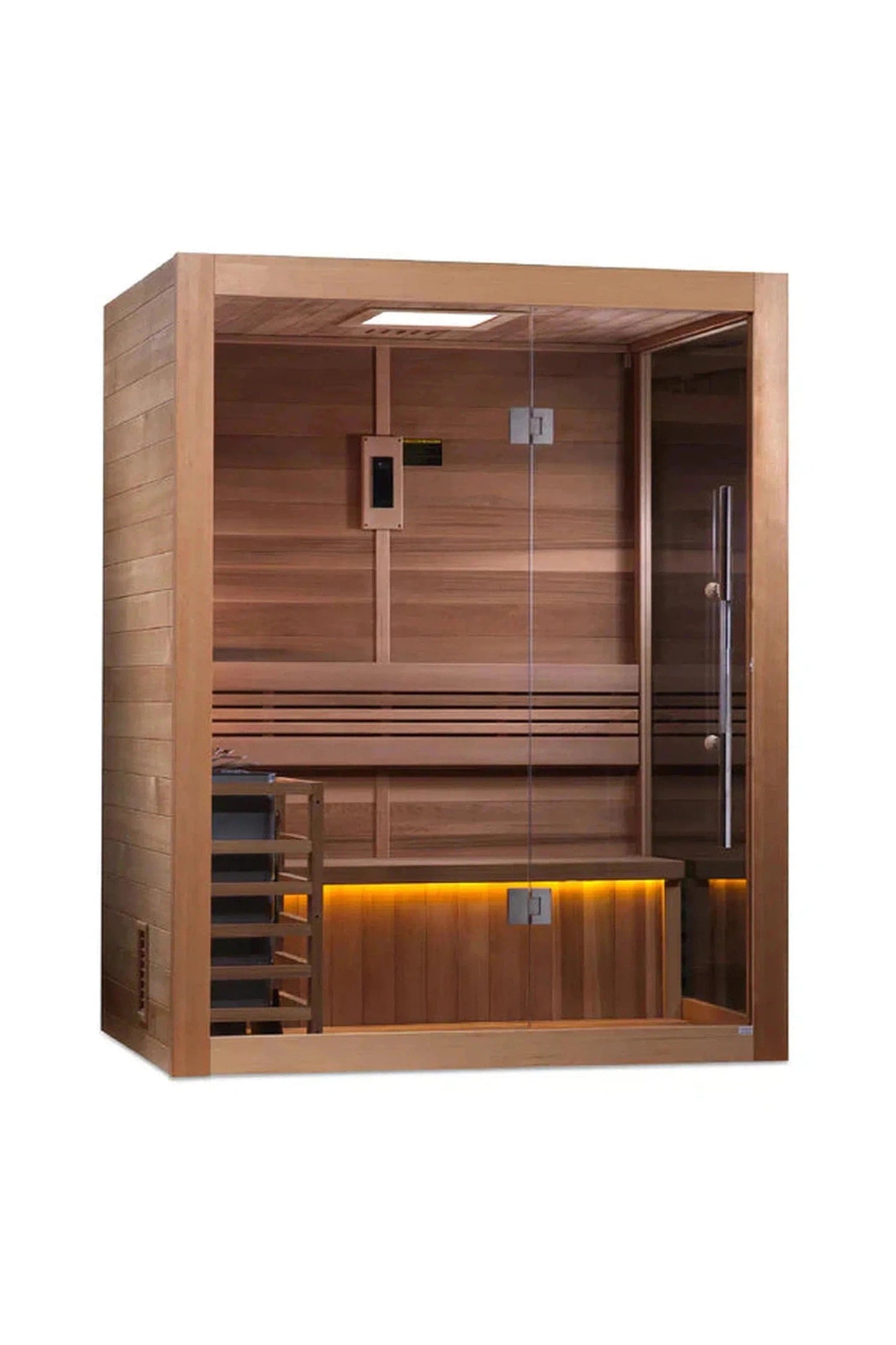 Golden Designs "Hanko Edition" 2 Person Indoor Traditional Sauna - Canadian Red Cedar Interior