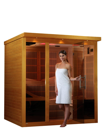 Dynamic Monaco 6-person Ultra Low EMF FAR Infrared Sauna