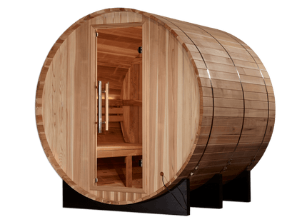 Golden Designs "Arosa" 4 Person Barrel Traditional Sauna - Pacific Cedar