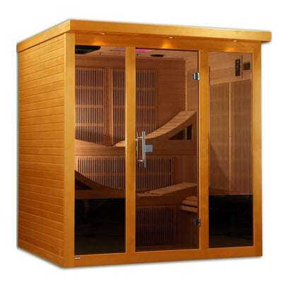 Dynamic Monaco 6-person Ultra Low EMF FAR Infrared Sauna