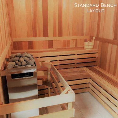 DIY PreCut Sauna Kit - 48" x 84" x 84" - Scandia Electric Ultra