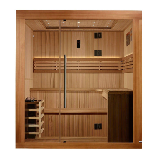 Golden Designs Osla Edition 6 Person Traditional Sauna - Canadian Red Cedar