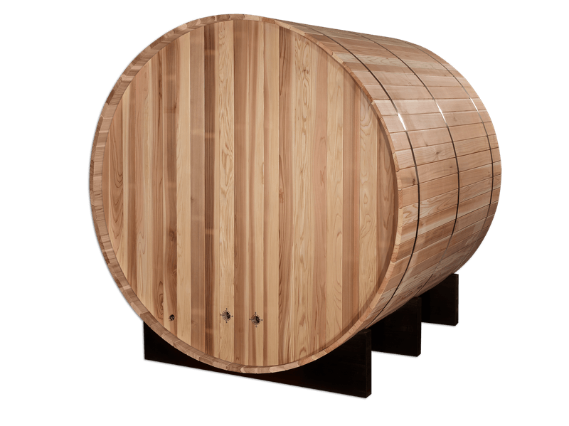 Golden Designs "Arosa" 4 Person Barrel Traditional Sauna - Pacific Cedar