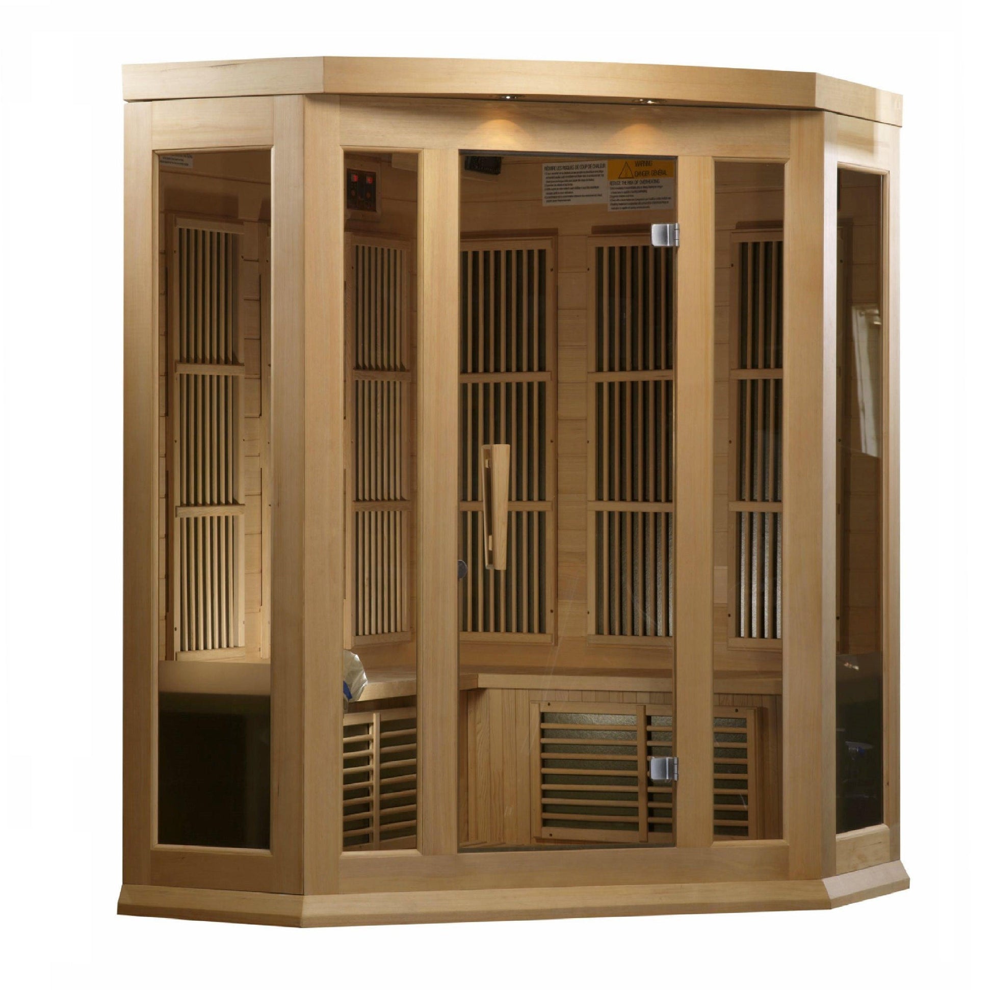 Maxxus 3-Person Corner Low EMF FAR Infrared Sauna