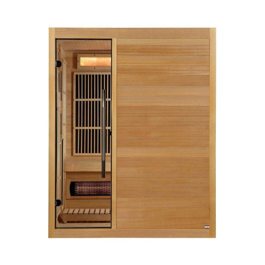 Golden Designs 2025 Soria 3 Per Hybrid Sauna Full Spectrum and Harvia Traditional Stove - Best Life Sauna