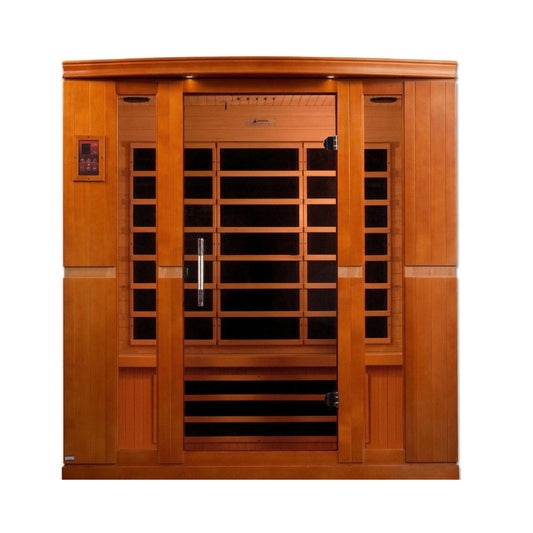 Dynamic Bergamo 4-person Low EMF FAR Infrared Sauna Canadian Hemlock