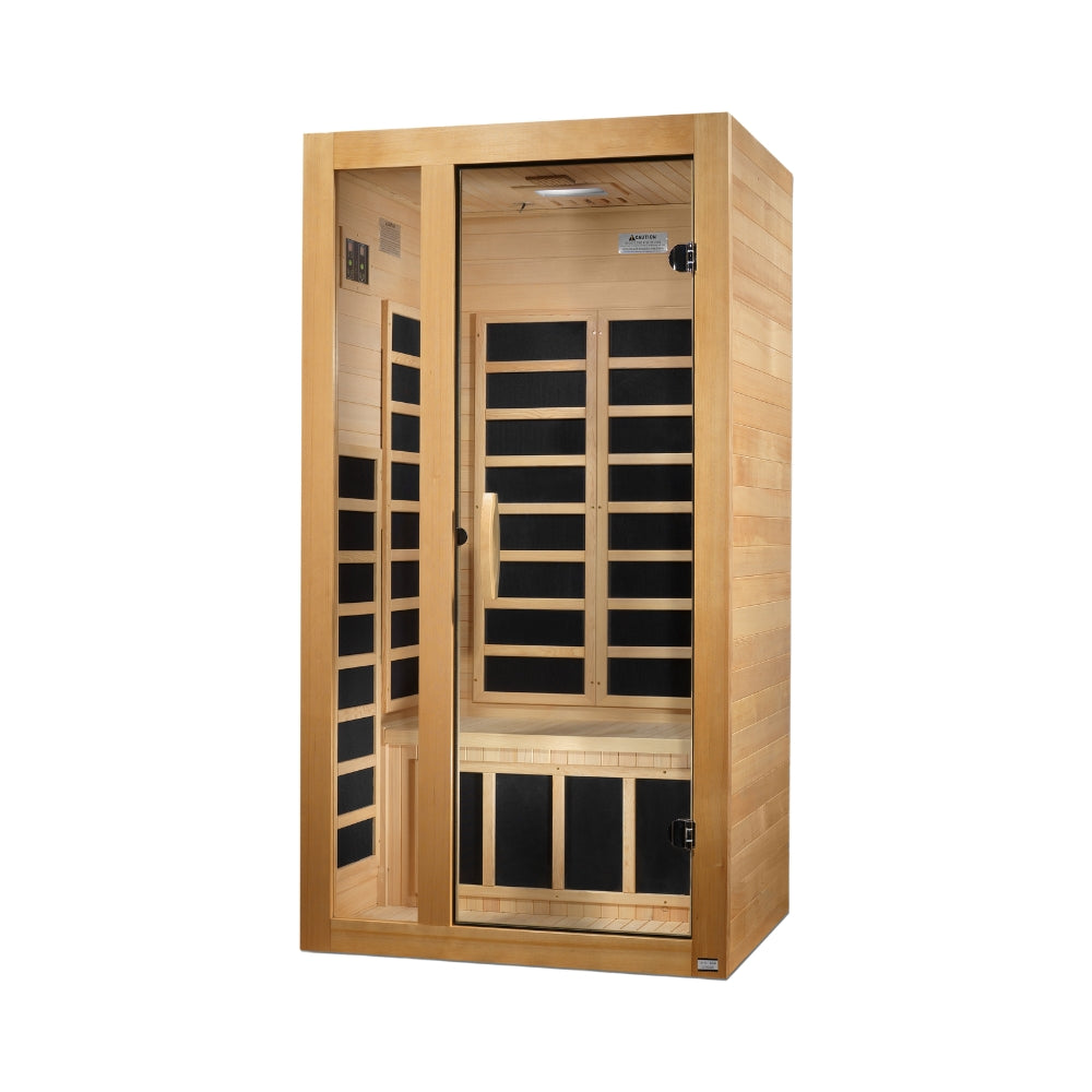 Dynamic Gracia 1-2-person Low EMF FAR Infrared Sauna Canadian Hemlock