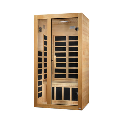 Dynamic Gracia 1-2-person Low EMF FAR Infrared Sauna Canadian Hemlock