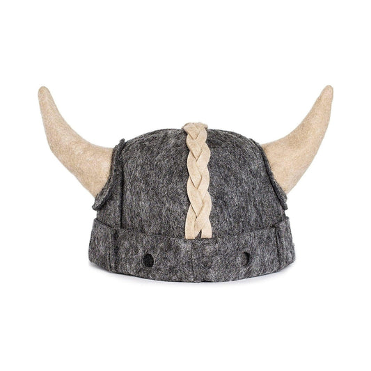 Viking Sauna Hat for Men - Gray Finnish Style Sauna Hat