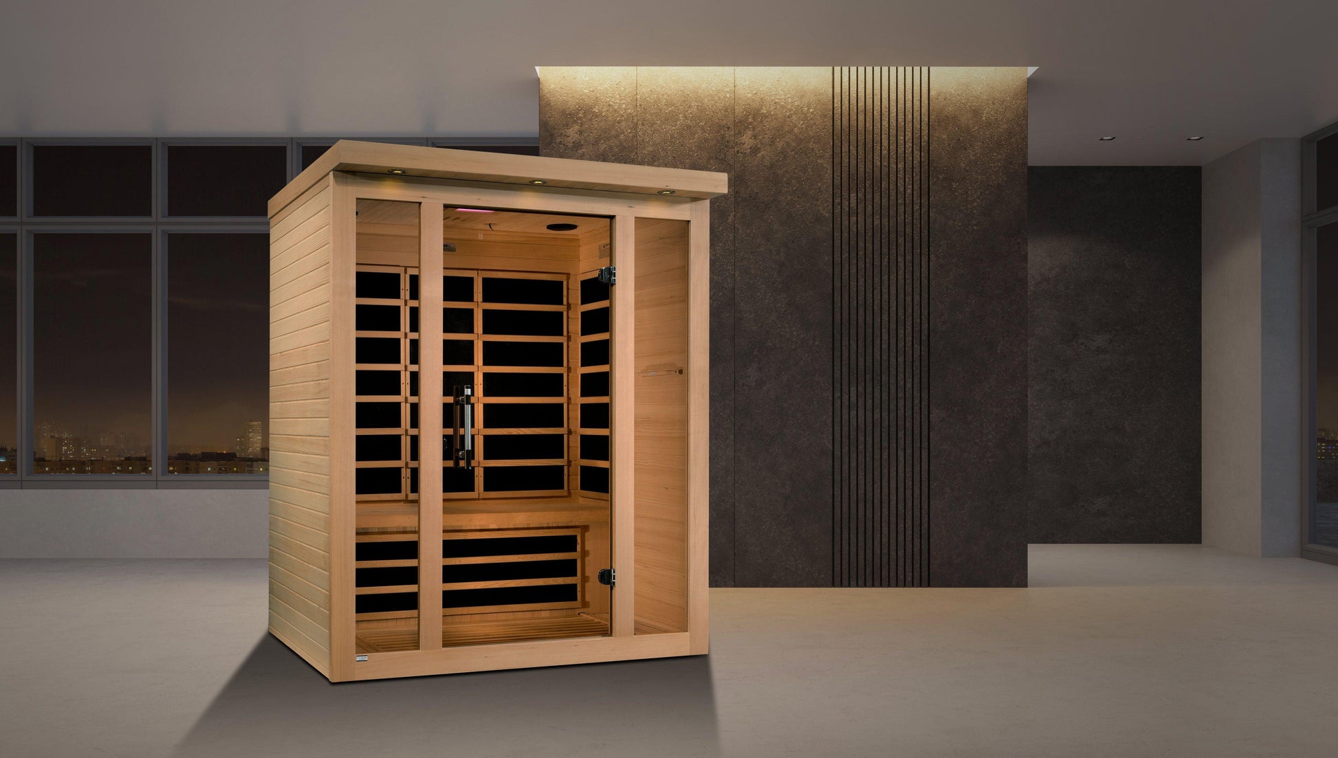 Dynamic Vila 3-person Ultra Low EMF FAR Infrared Sauna