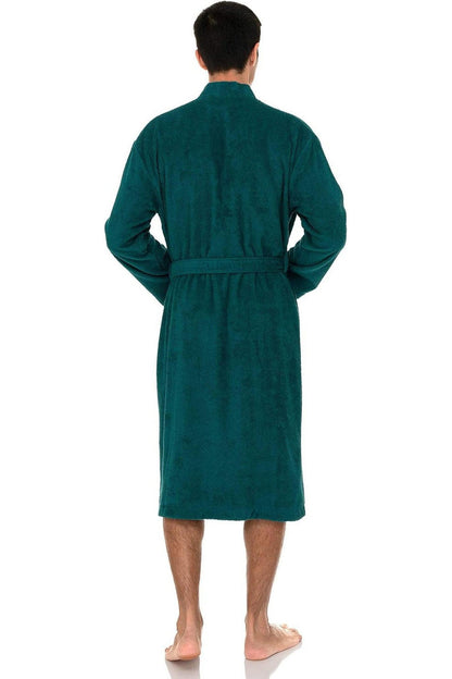 Mens Robe, Kimono Terry Cloth Bathrobe, Cotton Bath Robe for Men Small-Medium