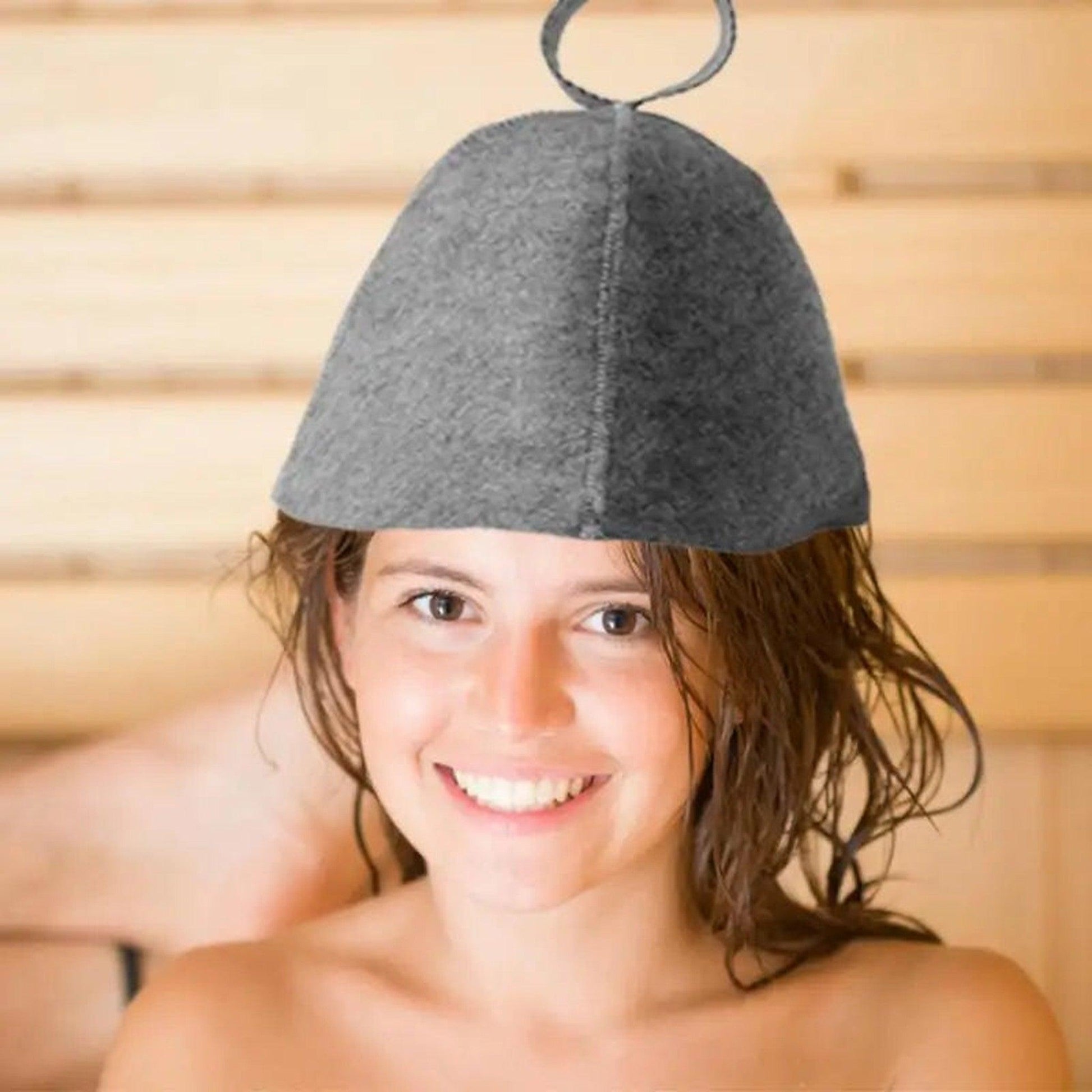 Professional Sauna Hat and Glove Set - Accessories for Men and Women