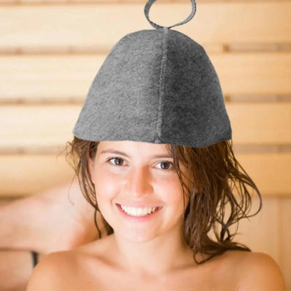 Professional Sauna Hat and Glove Set - Accessories for Men and Women